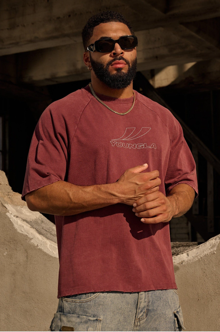 YoungLA Clean Cut Raglan Tees