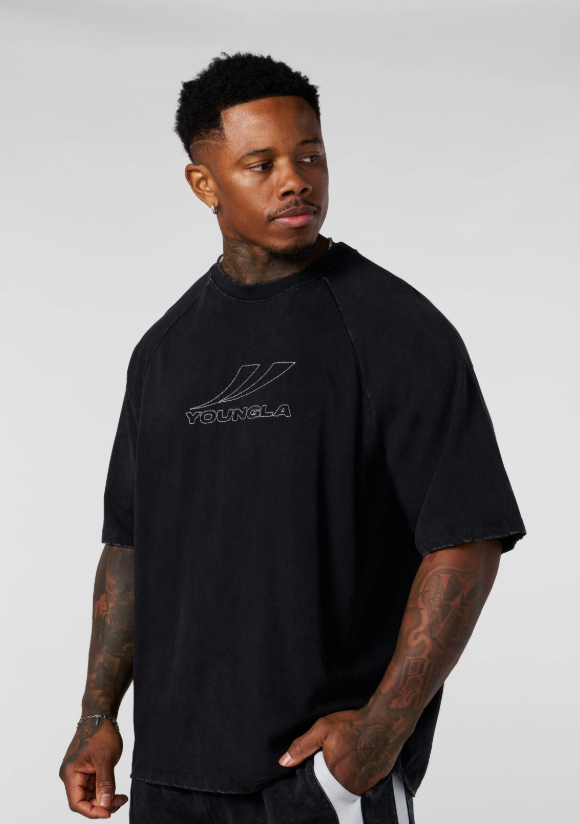 YoungLA Clean Cut Raglan Tee