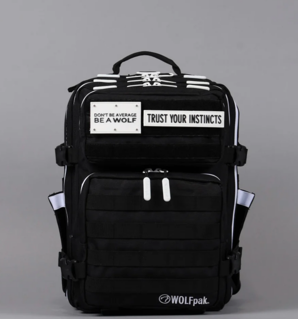 25L Backpack Alpha Black with White Accents